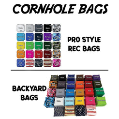 Oak City Cornhole bags designed for durability and consistent performance in any weather conditions, featuring vibrant colors and high-quality materials for popular and reliable gameplay.