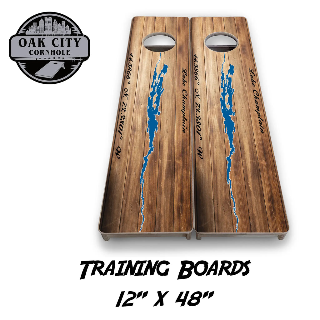 Lake Champlain Cornhole Boards from Oak City Cornhole