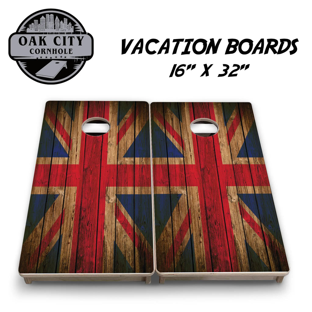 British Pride Union Jack Cornhole Boards from Oak City Cornhole