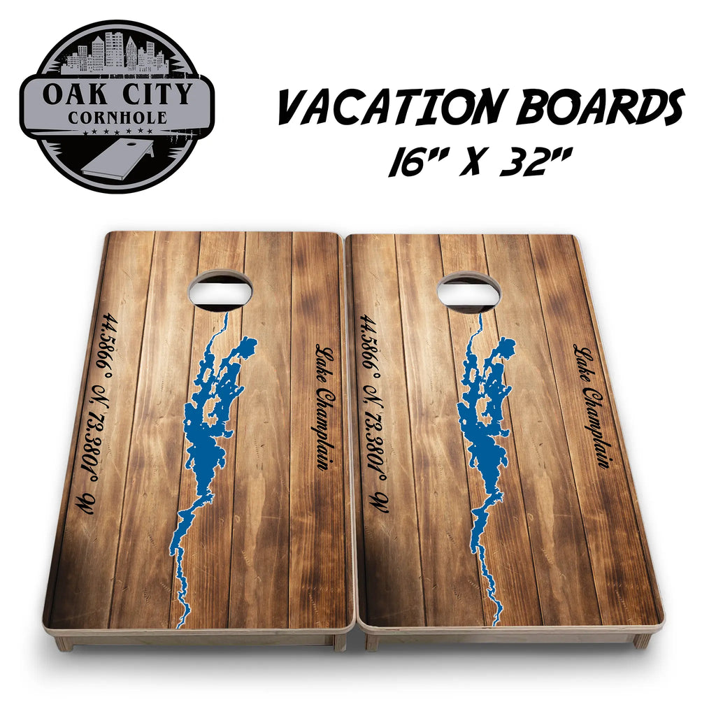 Lake Champlain Cornhole Boards from Oak City Cornhole