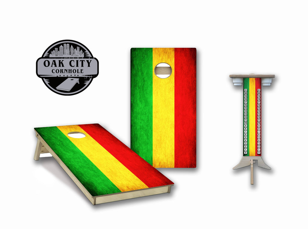 Mali Flag Regulation Cornhole Boards - Oak City Cornhole